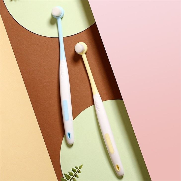 둥근 머리 소프트 칫솔