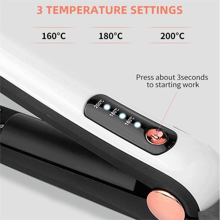USB 충전식 무선 여행 헤어 스트레이트너